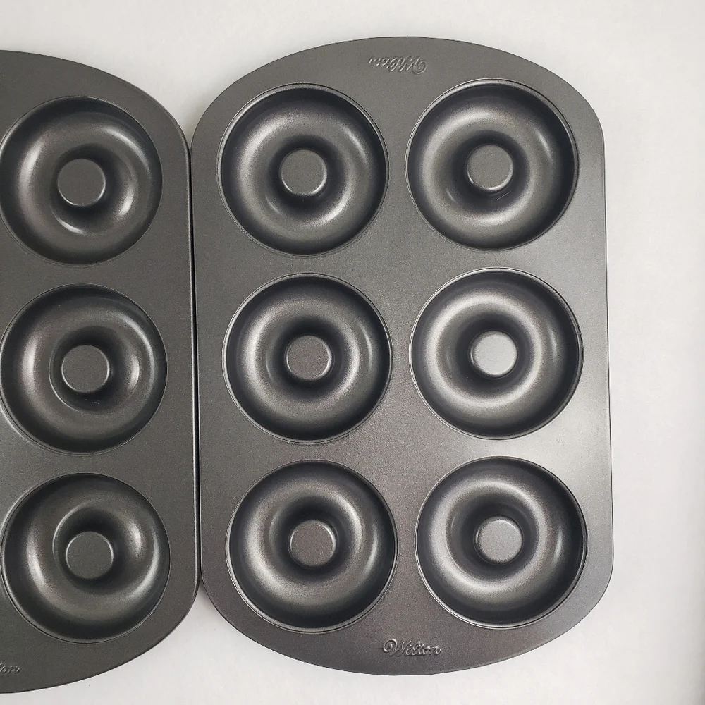 Lot of Three Wilton 6 Well Non Stick Donut Pans